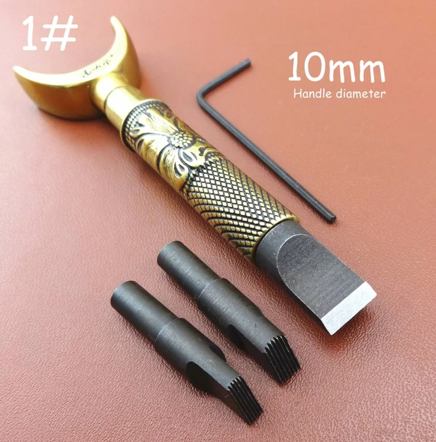 DIY Leather Craft Tool Double Bearing Swivel Knife Non-Adjustable Vintage  Brass Color With Steel Knife Blade - AliExpress