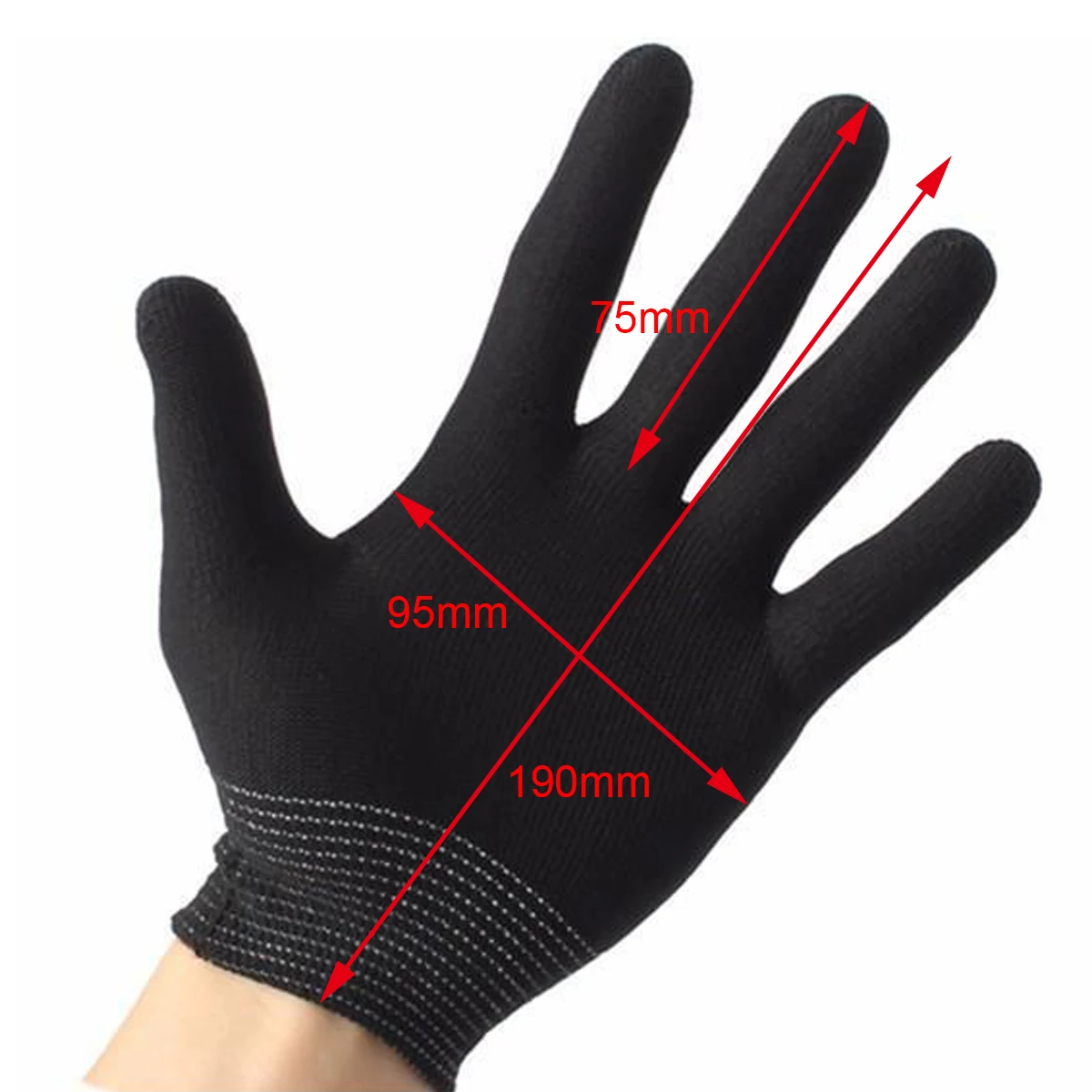 Black/White 2/4/10 Pairs Antistatic Gloves ESD PC Electronic Nylon Knit Working Safety Grip Anti Static Glove
