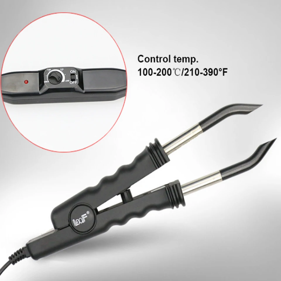 Fashion Hair Extension Iron Keratin Bonding Tools Fusion Heat Connector Adjustable Temperature Fusion Heat Connector