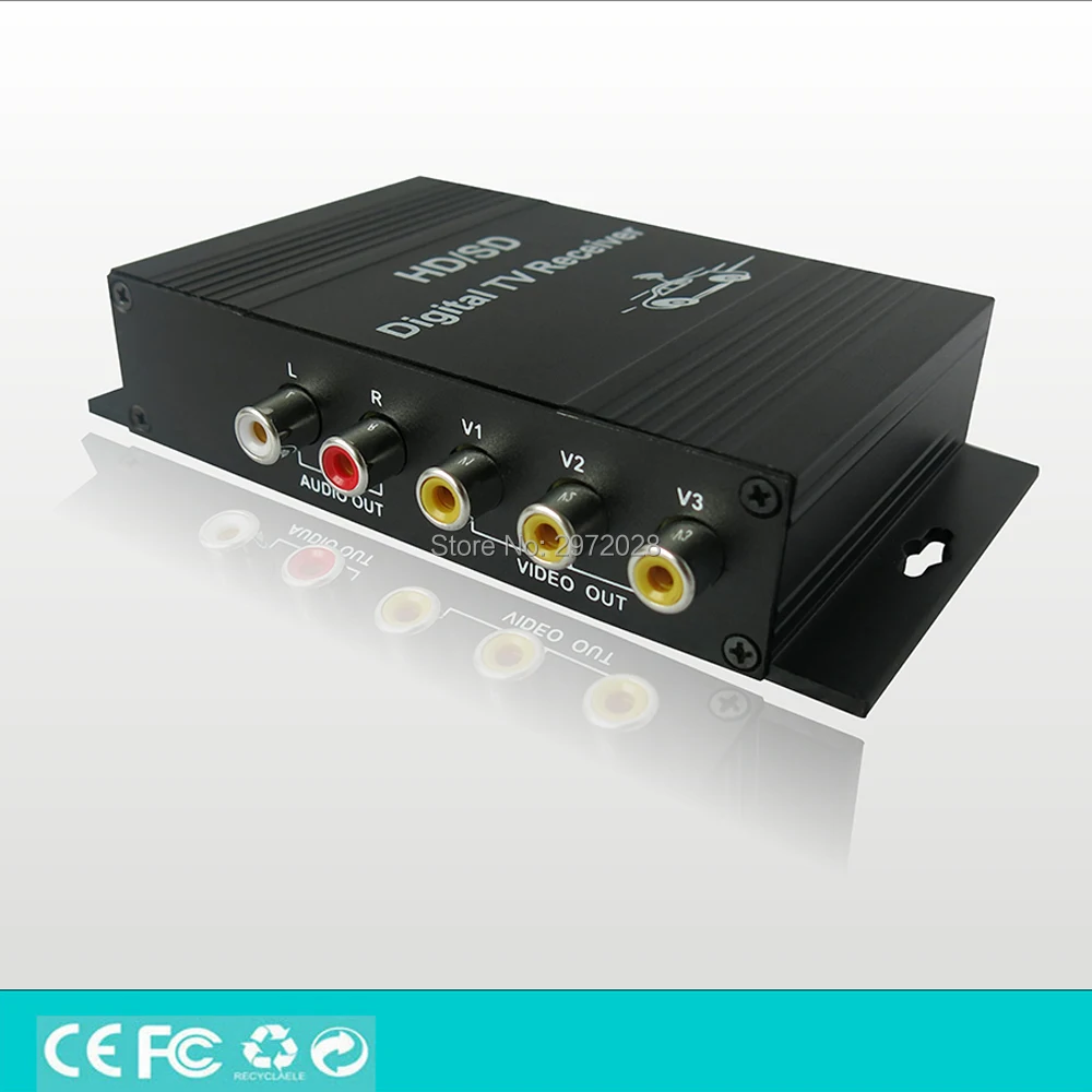 Автомобильный цифровой ТВ ресивер MPEG4 MPEG2 тюнер с разрешением Full HD 1080P HDMI CVBS