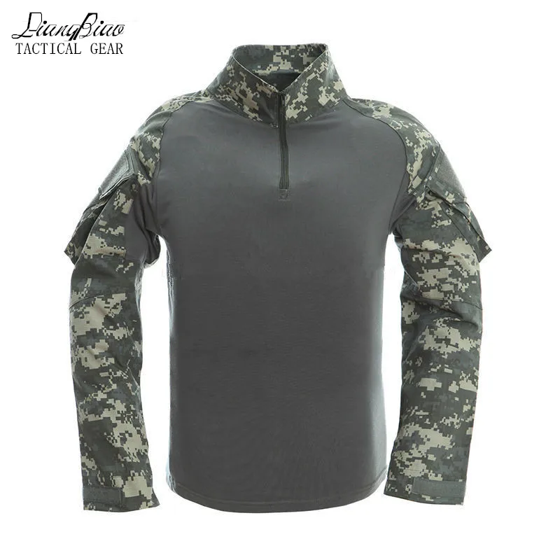 

Brand Male Camouflage T-shirts Army Combat Tactical T Shirt Military Men Long Sleeve T-Shirt Hunt T-shirts