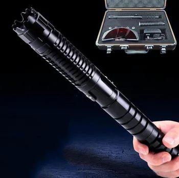 

2018 Most Strong 450nm High Power 8000000m Blue Laser Pointer Pen Torch adjustable focus powerful lazer pen 5 caps burn wood