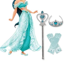 Платье принцессы для маленьких девочек на Хэллоуин; Детские вечерние костюмы Золушки Аладдина жасмина для девочек; маскарадные платья Анны и Эльзы для девочек