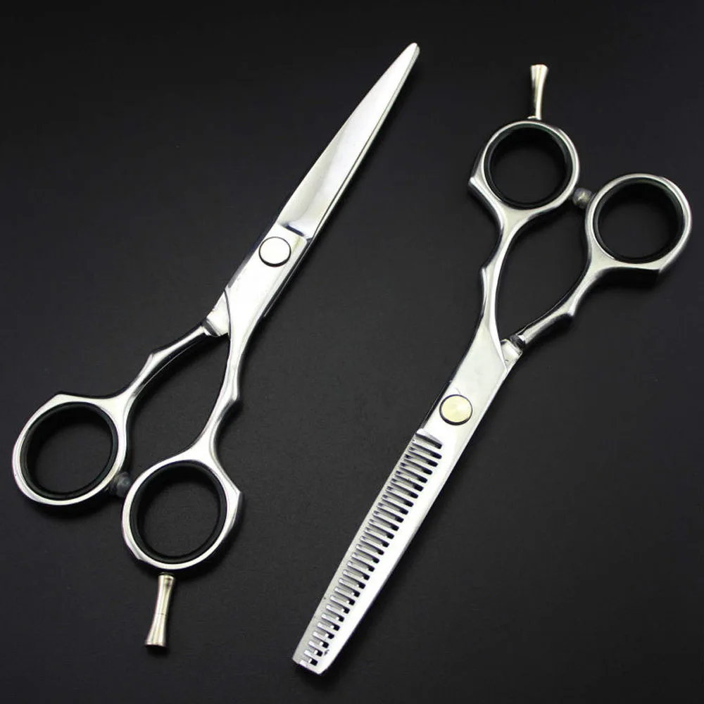 5,5 дюйма ГПК ножницами волосы Комплект Парикмахерская Парикмахерские ножницы для филировки 7006 # Бесплатная доставка