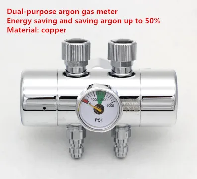 

1pc Argon arc welding energy-saving argon gas meter Dual-purpose argon gas meter