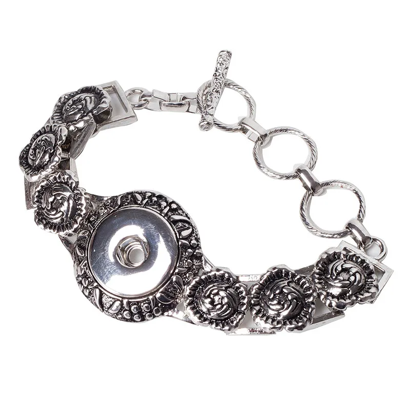 Hot seller High Interchangeable snap jewelry for ginger snaps bracelet
