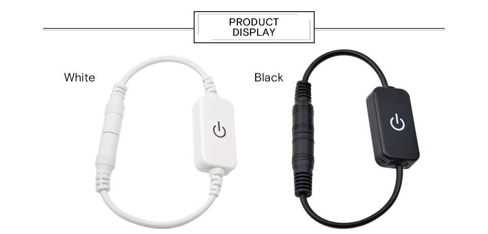 DC 12 V-24 V сенсорный диммер переключатель Яркость 3A светодиодный диммер для одного Цвет Светодиодные ленты лампы черный/белый