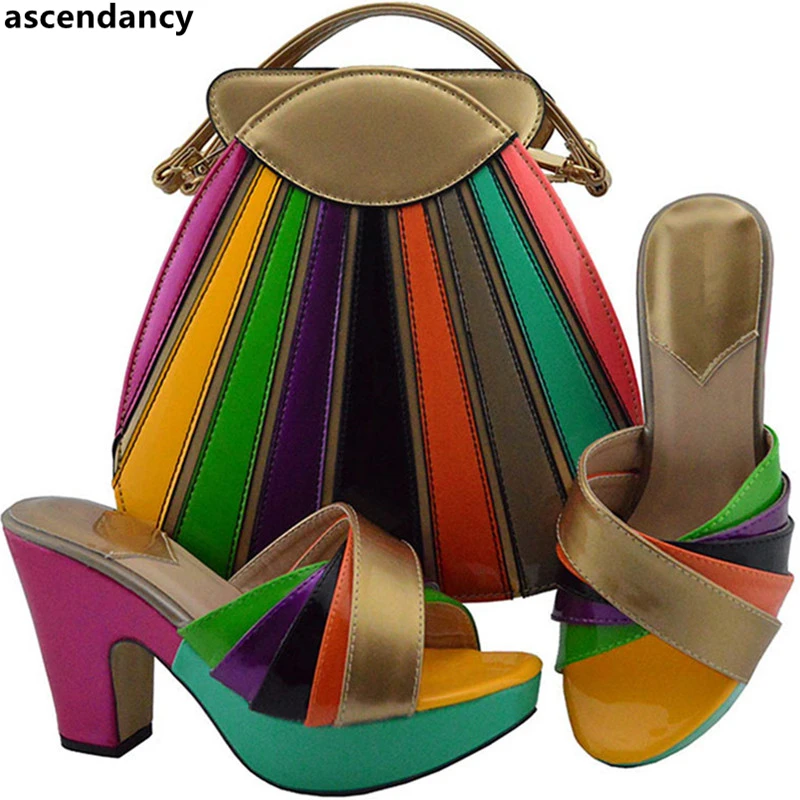 

Italian Shoes with Matching Bags for Women African Shoes and Bags Matching Set Designer Shoes Women Luxury 2018 Ladies Shoes