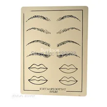 10 шт. кожа для обучения татуировкам Премиум средства ухода за губами+ бровей листа смешивания 15X20 см для пистолет для татуировки