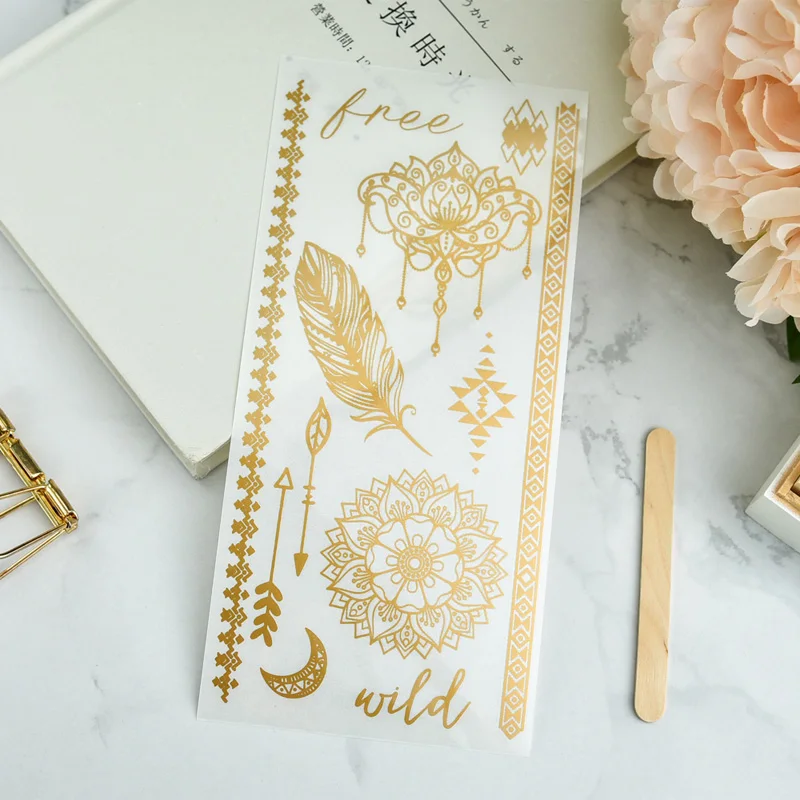 

ZFPARTY Gold Feather Rub On Stickers for Scrapbooking/ DIY Crafts/ Card Making Decoration