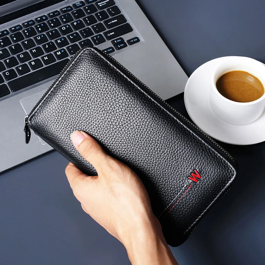 

Men Long Wallet Casual Multi-function Clutch Bag Card Package Multi-card Holder Support Wholesale And Dropship