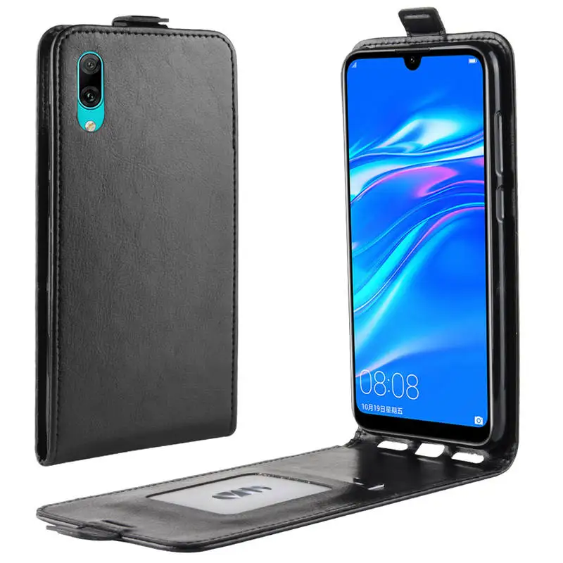 Vertical Flip Leather Case for Huawei Y7 Prime 2019 Cover UP Down Flip Cover for Huawei Y7 Prime 6.26 incn 2019 Phone Bag Funda Huawei dustproof case