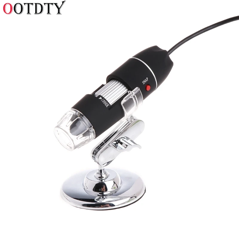 OOTDTY 2MP 1000X8 светодиодный цифровой микроскоп с usb-питанием эндоскоп увеличительная камера
