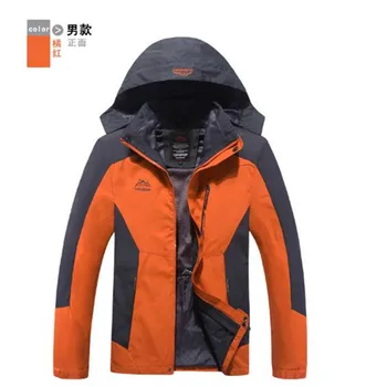 

Men's Outdoor Jackets Waterproof 3 in 1 Down Warm Jacket Outdoor Sports Camping Mountaineering Skiing Coat Clothing 10 Colors