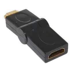 Горячий кабель-Tex HDMI поворотный кабель адаптер под прямым углом 90-270 градусов M-F 6,5 см латунный кабель адаптер Прямая доставка/Розничная