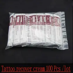 100 шт./лот крем для восстановления татуировки Витамин A + витамин D мазь топ крем для ухода за татуировкой, татуировки основные продукты