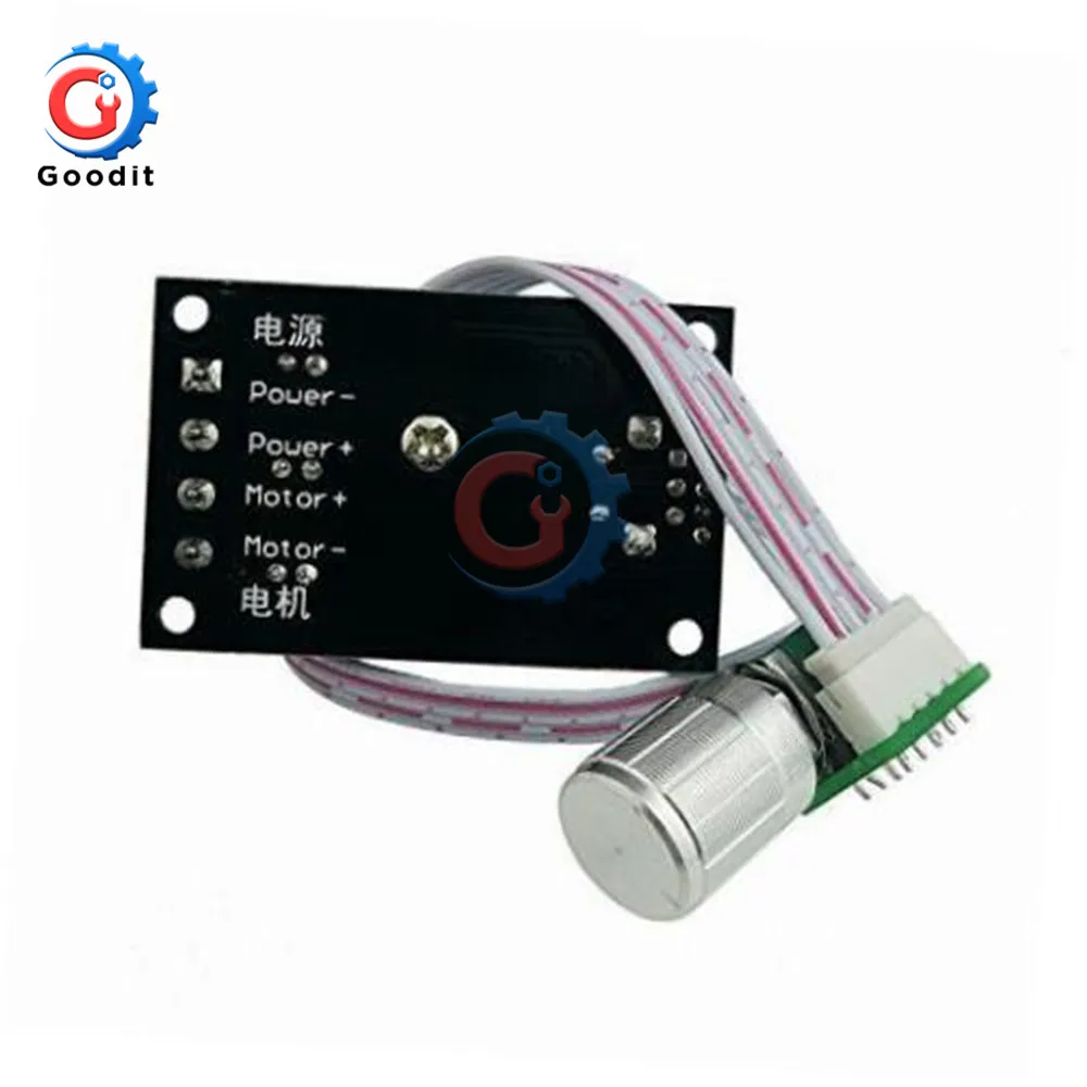 DC Motor Speed Controller 12V 24V PWM Adjustable Reversible Reverse Regulator Module Extended Knob Switch Control 3A 80W 6V-28V dc motor speed controller motor speed controller electric motor speed controller