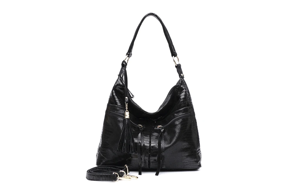 Arliwwi multi bolsos com zíper genuíno camurça