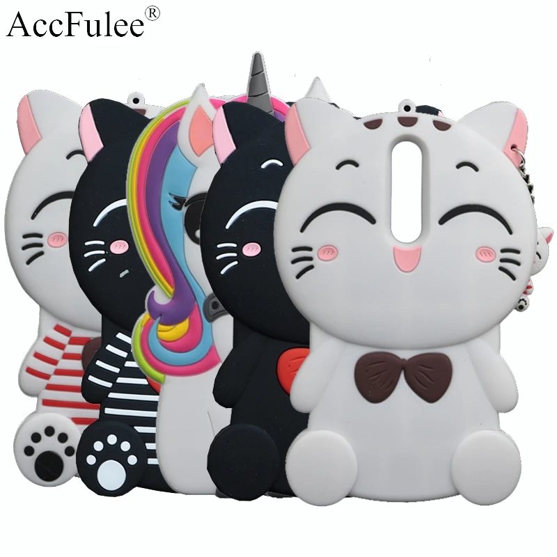 

3D Cartoon Stitch Case For Nokia 8 TA-1012 5.3" Rabbit Horse Mobile Phone Cover