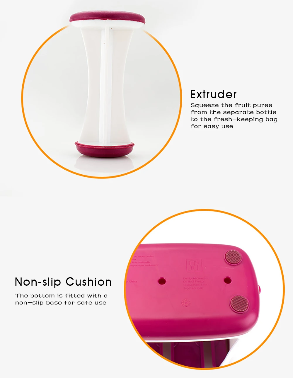 Squeeze Station Baby Food Organization Storage Containers Fruit Puree Packing Machine