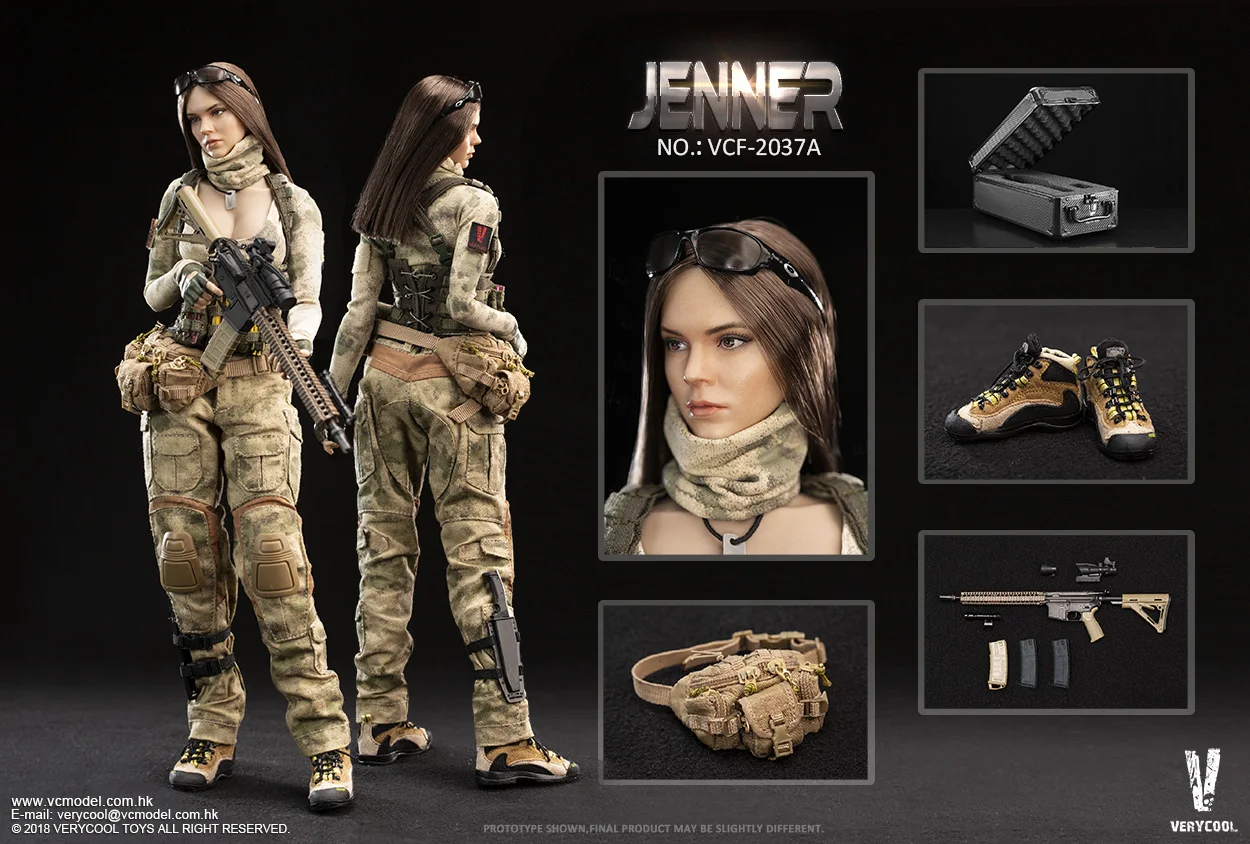 VERYCOOL VCF 2037 1/6 JENNER 12 дюймов коллекционная Женская Военная экшн фигурка|Игровые