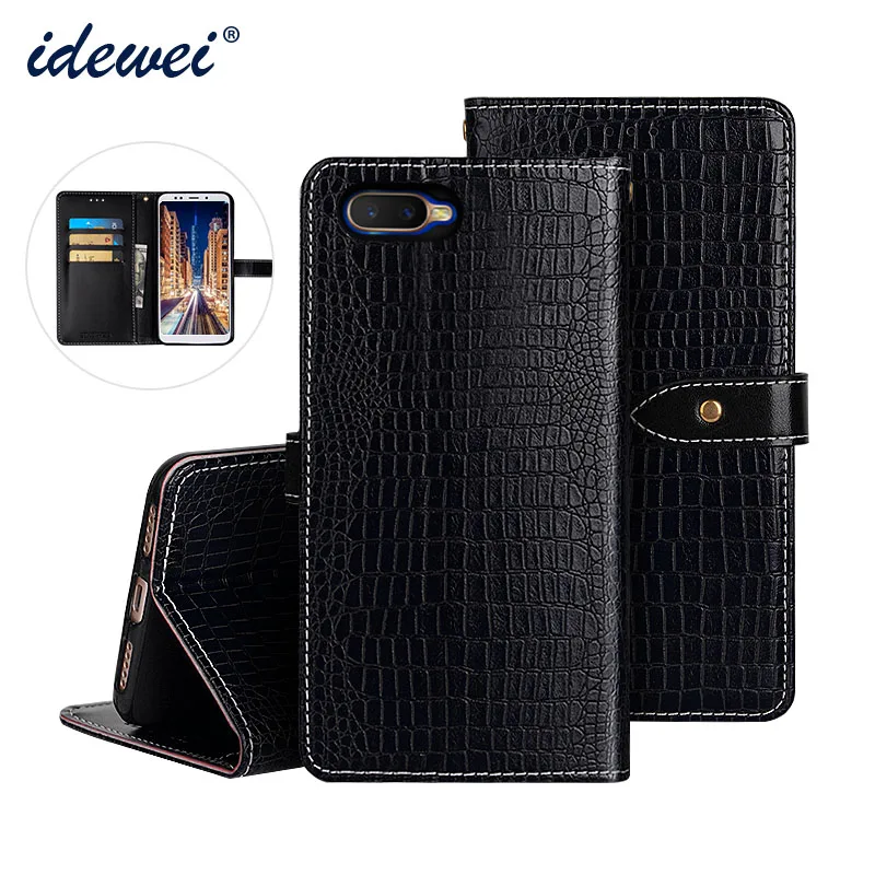 

For OPPO AX7 Pro case luxury cover Flip leather case for OPPO AX7 Pro CPH1893 phone protection case crocodile grain 6.4 "