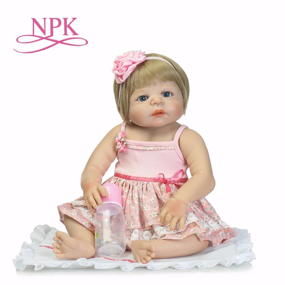 

56CM New arrival full body silicone bebes reborn girl dolls soft silicone vinyl real gentle touch bebe new born real reborn baby