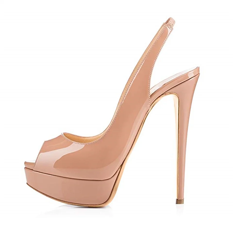 

2019 waterproof platform female sandals summer high quality patent leather fabric 12CM high heel open toe women sandals