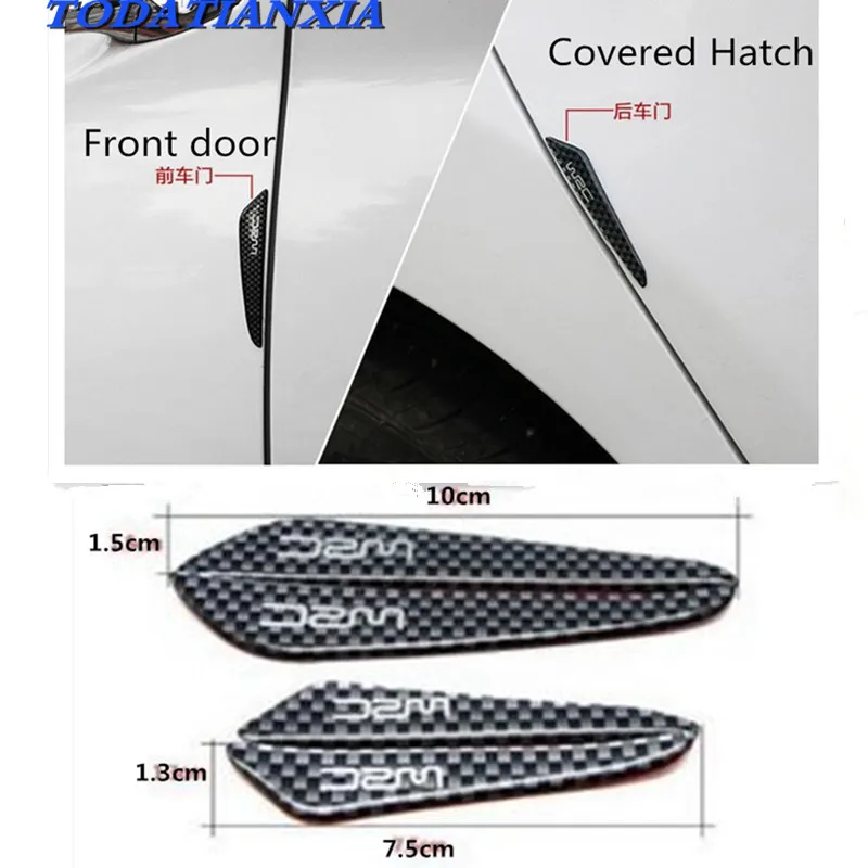 

4pcs/set Car Door Edge Guard Strip Scratch Protector FOR Acura MDX RDX TSX Seat Leon Ibiza Toledo Saab 9-3 9-5 93 Infiniti q50