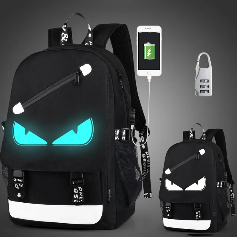 Мужской Светящийся рюкзак mochila детские школьные ранцы для мальчиков и девочек