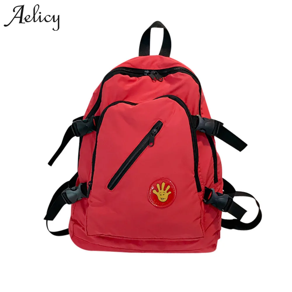 

Aelicy Nylon Backpack Students School Bag For Teenage Girls Boys Backpacks Fashion Rucksack Laptop Bagpack Female mochila