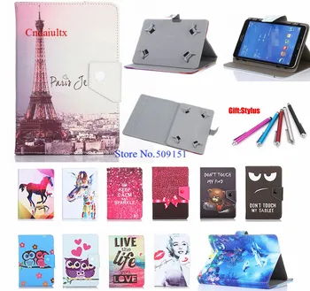 

Universal PU stand cover case For Lenovo tab 3 7.0 730 730F 730M 730X tablet TB3-730F / 730M cover protective case free pen
