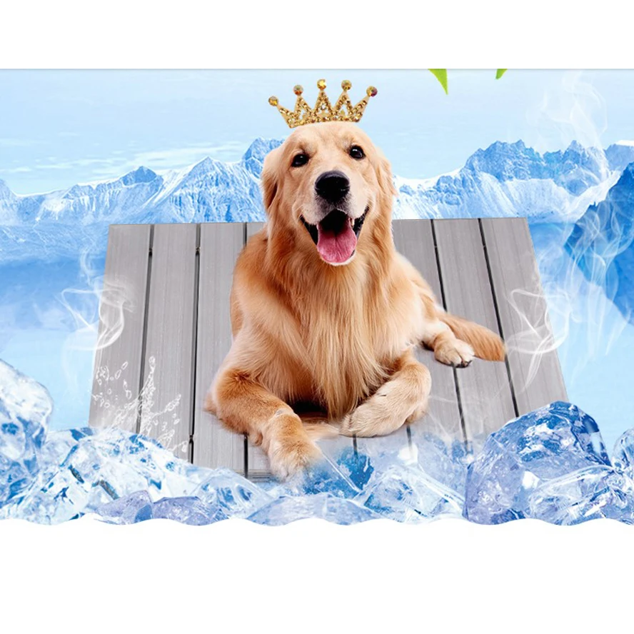 Halo Cooling Mat For Dogs Foldable Hollow Pet Cooling Mat Dog Cooler Mat Ventilated Aluminum