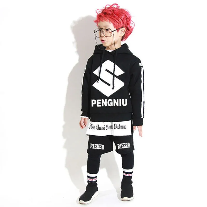 

Hip hop Baby Boys Clothes Sets 2019 Autumn Spring Casual Camouflage Sports Sweater T-shirt+top+ Pants 3pcs Sets of Children's