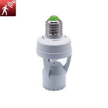 360 градусов человеческого тела Инфракрасный датчик держатель лампы E27 Plug розеточный светильник Управление переключатель в коридор светодиодный установлен Dcrew головы