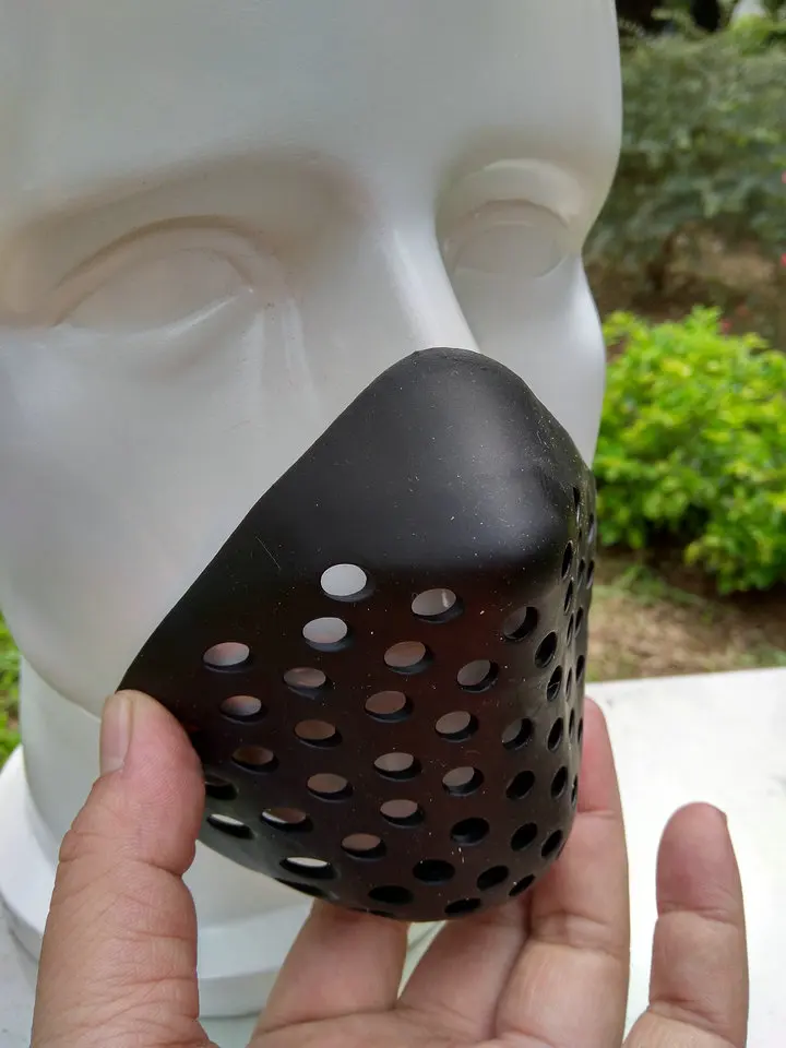 one size cosplay black&red Mini Soft Non-Toxic Rubber Spiderman Faceshell props