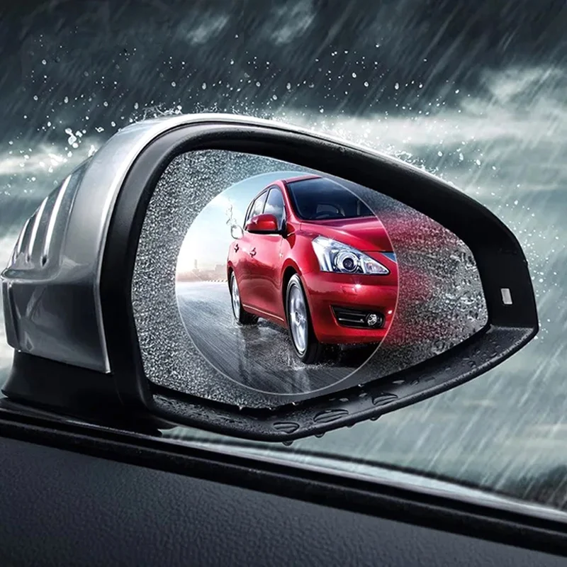 

2 pcs Car Rear View Mirror Anti Water Film for car, SUV, truck, trailer for all standard sizes of side mirrors.