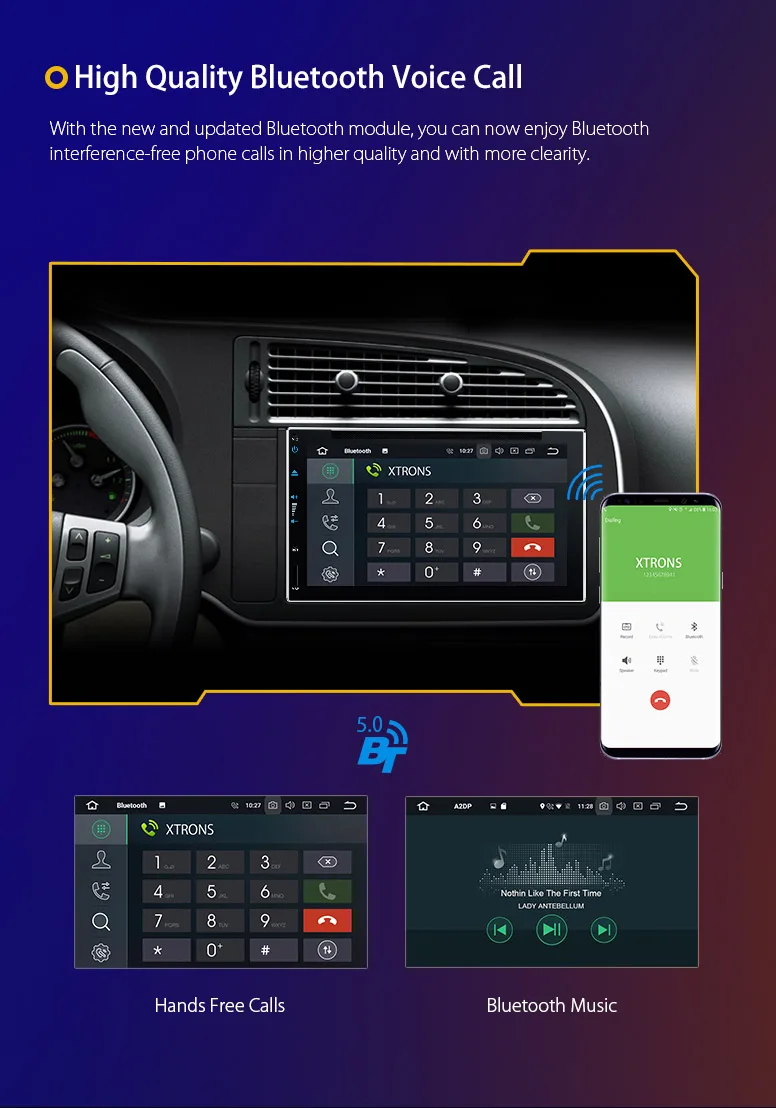 Clearance XTRONS 2 Din Universal Radio Audio 6.95" Android 8.0 Octa Core Car Stereo DVD Player Steering Wheel GPS Navigation 4G DAB+OBD2 16