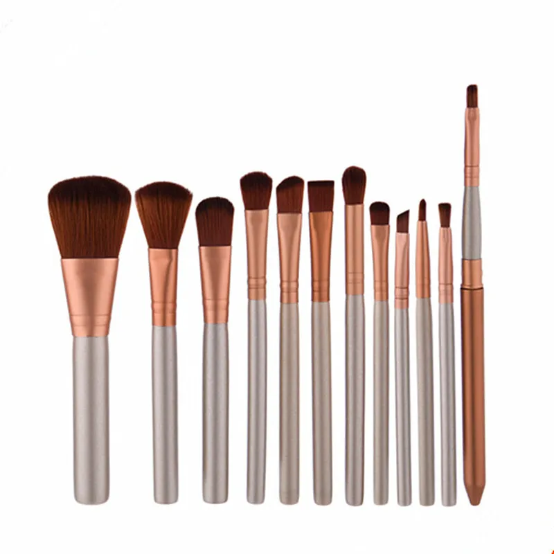 12 шт./компл. Профессиональный мини кисти для макияжа Make Up Brush Set для Красота румяна Контур фундаментные Косметика Щетки без коробки