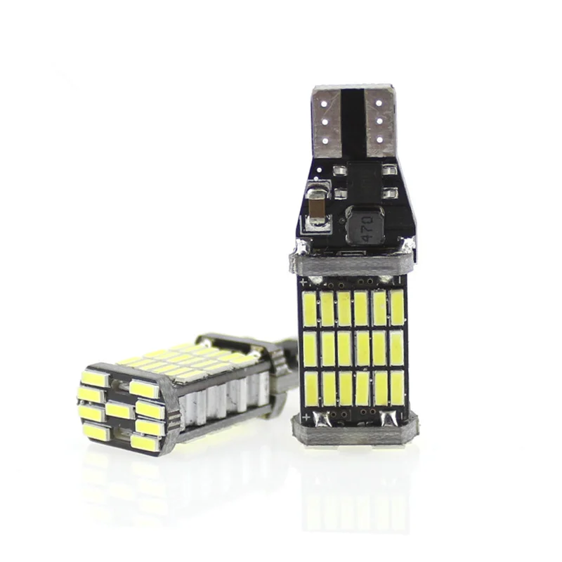 1 шт. T15 W16W 921 супер яркий 45 SMD 4014 светодиодный Canbus без ошибок резервный свет лампы