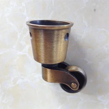

Free shipping round copper Cup casters, caster, shelf casters, caster / wheel chair sofa furniture