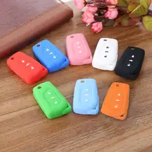 3 Buttons Silicone Car Key Case Holder Remote Fob Case Cover For Toyota Yaris Reiz Carola Rav4