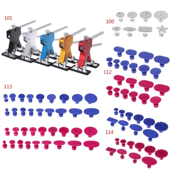 

8 Pcs/Set Aluminum Glue Pulling Puller Tabs For Car Body Paintless Dent Repair