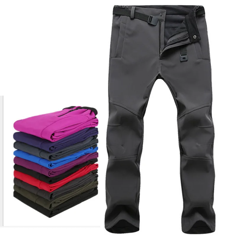 Grizzilla 2018 pantalones de senderismo para hombre mujer impermeable Softshell Camping Trekking polar térmico cálido esquí pantalones de talla grande