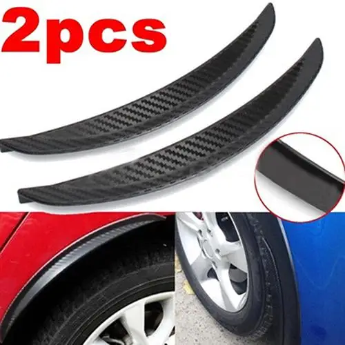 

1Pair 24.5cm Soft PVC Fender Flares Arch Wheel Eyebrow Guard Kit for Car Truck