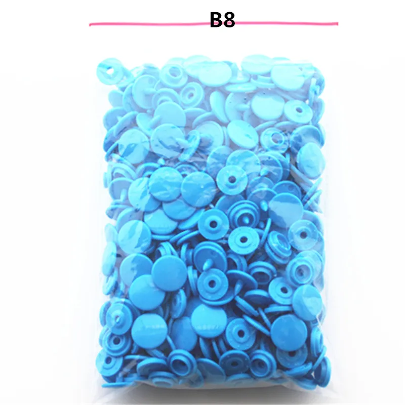 Snap губцевый инструмент для T3 T5 T8 зажим для вычета 100pcs-T3 кнопки 26 цветов швейные принадлежности для крепления используется для подгузников DIY - Цвет: B8 100PCS
