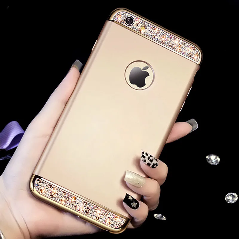 Модный жесткий чехол для iPhone Xs max XR X 7 8 со стразами iphone 6 6s plus 5 5S se|Бамперы| |