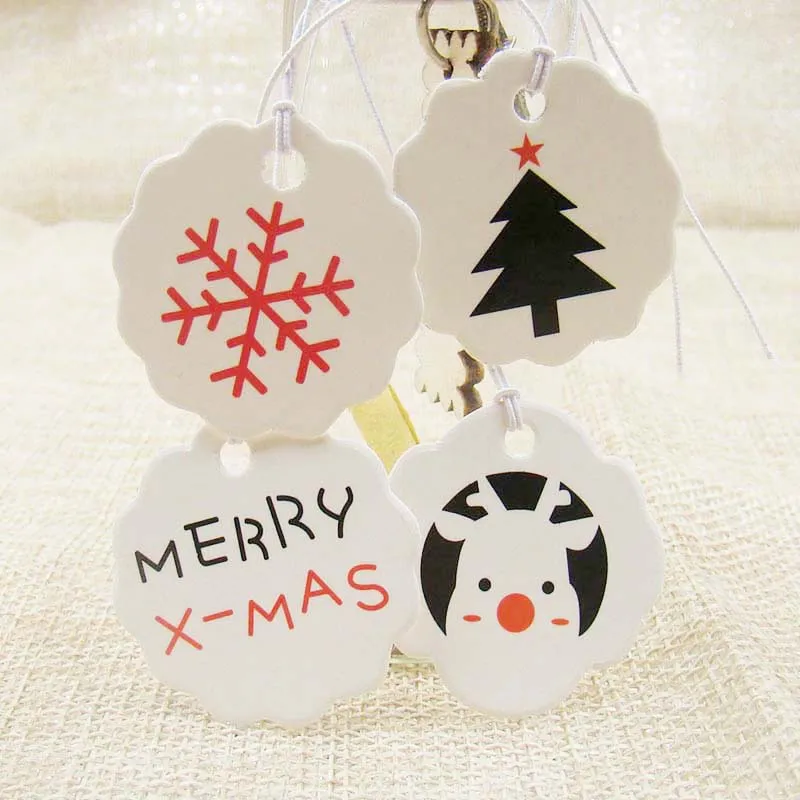 Buy Happy new year paper hang tags merry