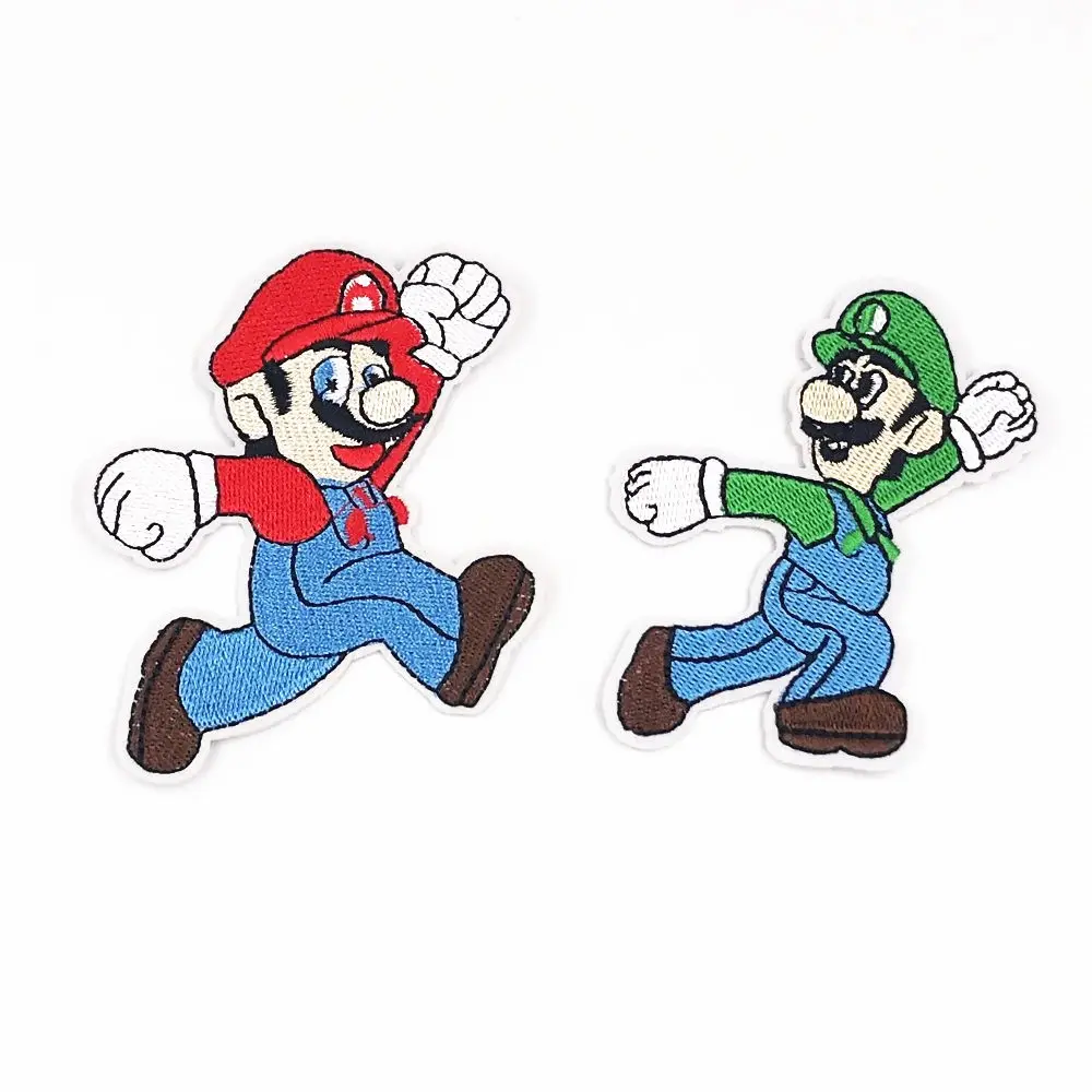 1 шт. гриб из Super Mario bros одежда в мультяшном стиле вышитые патч железа на пришиван