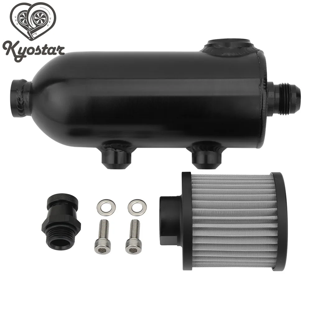 

With Breather & Drain Tap Aeroflow 750ml Oil Catch Can Tank 12 ORB Universal Oil Catch Can